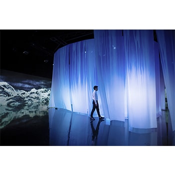 「千住 博 & チームラボ　コラボレーション展『水』」世界で活躍するアーティストの共作を体感しよう