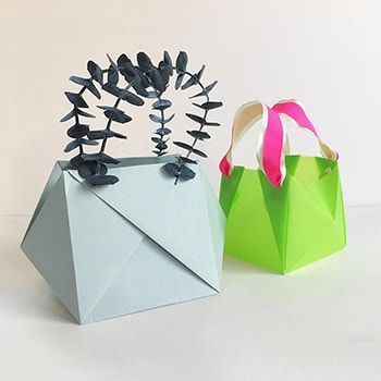 〈THREE〉が秋にぴったりの子ども向けワークショップ「五感で作る 紙のボックスバッグ」を開催
