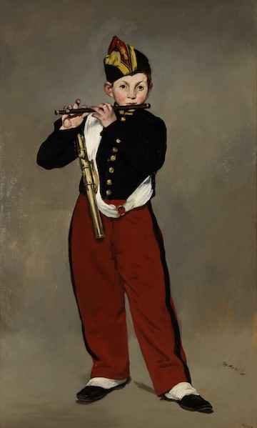 エドゥアール・マネ 《笛を吹く少年》 (再現) 原本所蔵 オルセー美術館 原本年代 1866 年
