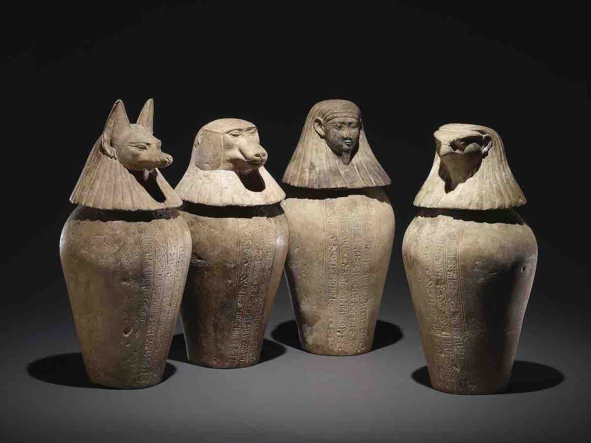 ジェドバステトイウエフアンクのカノポス壺
前380～前343年頃、大英博物館蔵、
© The Trustees of the British Museum
