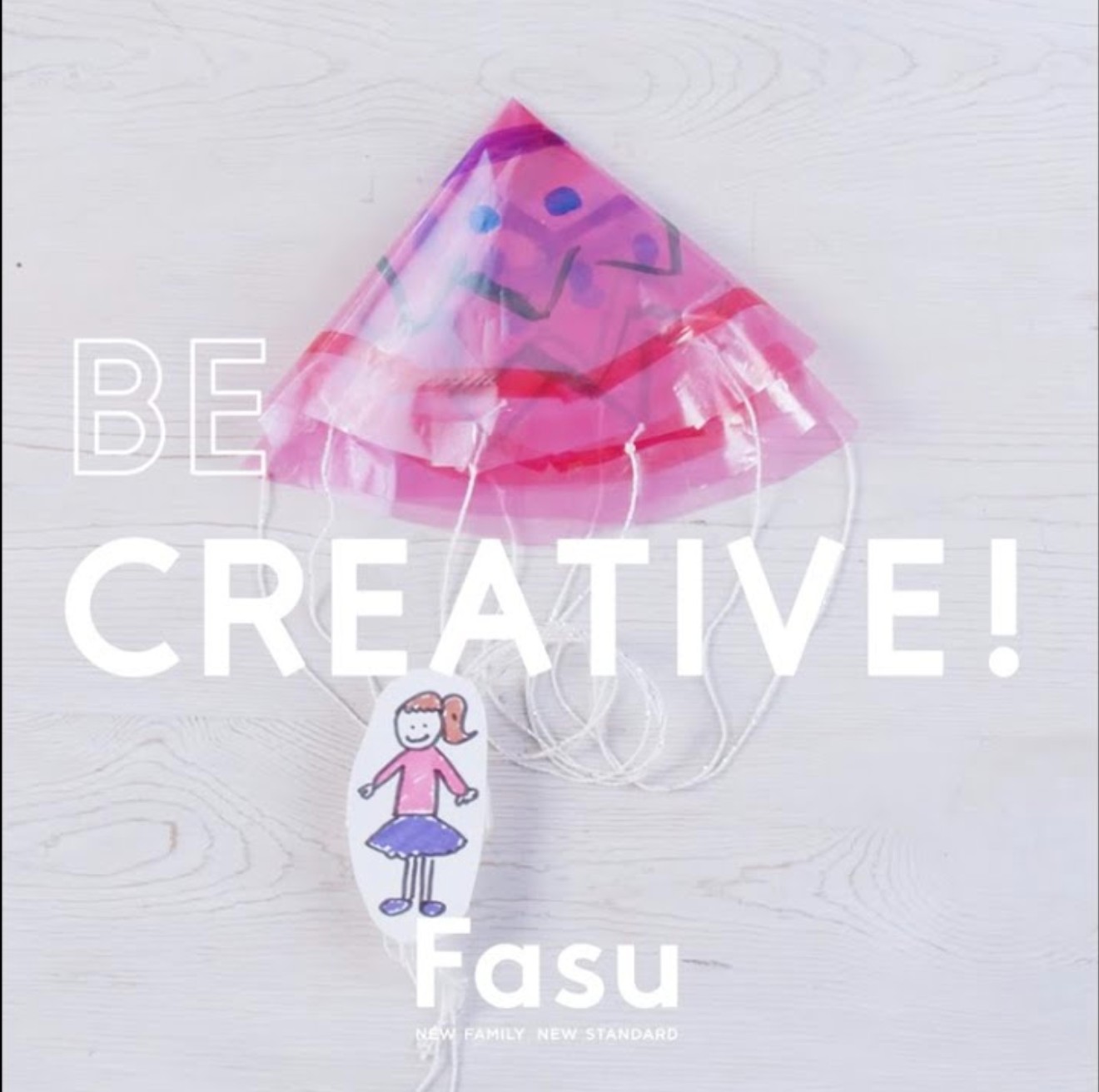 子どももできるアウトドア用工作 ふわふわ着地する ミニパラシュート Be Creative 動画 Fasu ファス